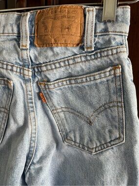 Vintage 90’s Orange Tab Kids Levi’s 550 Slim size 10